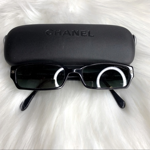 CHANEL Accessories - CHANEL Vintage Sunglasses Swarovski Black 5058-B